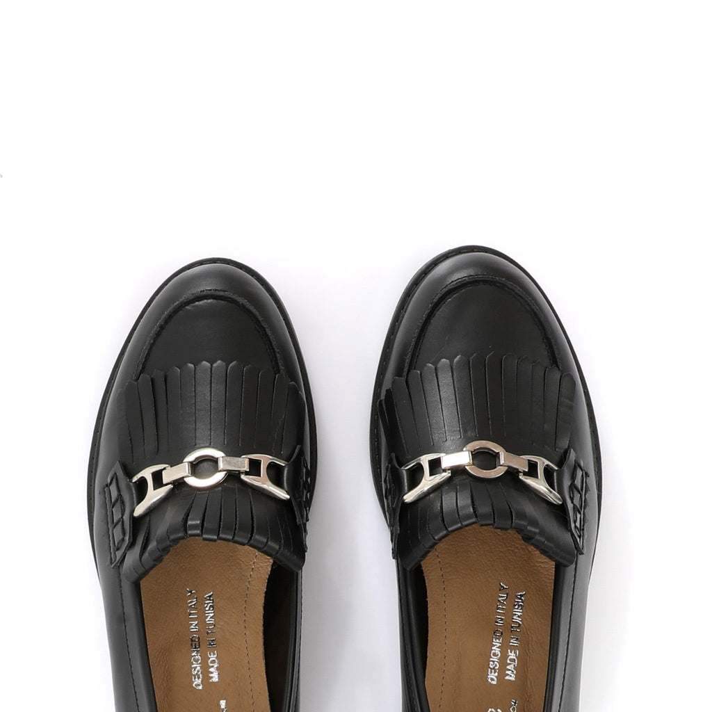Classic Loafer Noire | Fringe FARFA