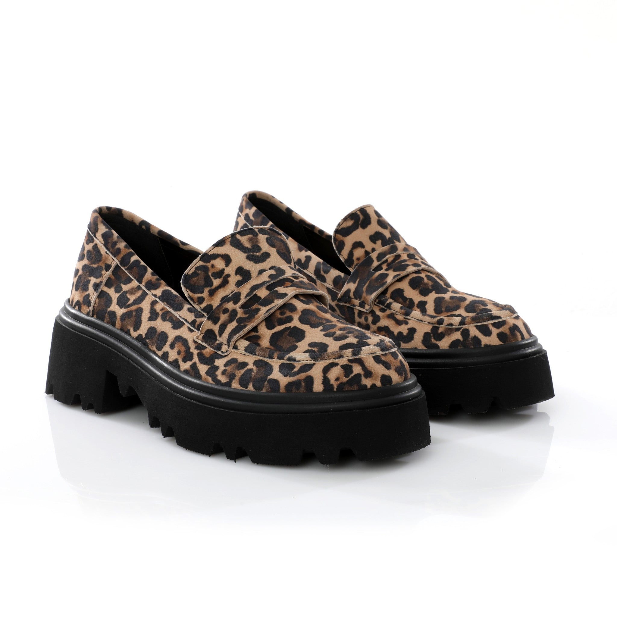 Chunky Penny Loafer Leopard FARFA