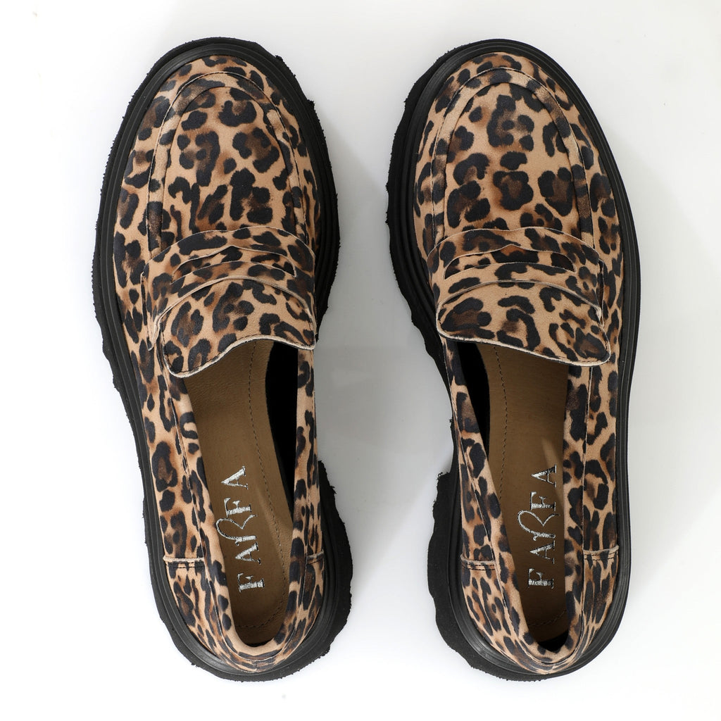 Chunky Penny Loafer Leopard FARFA