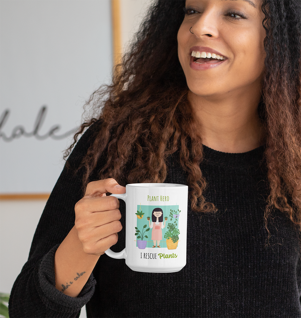 Plant Hero - I Rescue Plants Mug - Cart2u.ro