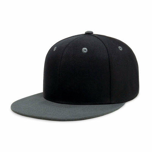Two-Tone Edge Snapback – Acrylic Adjustable Fit & Breathable