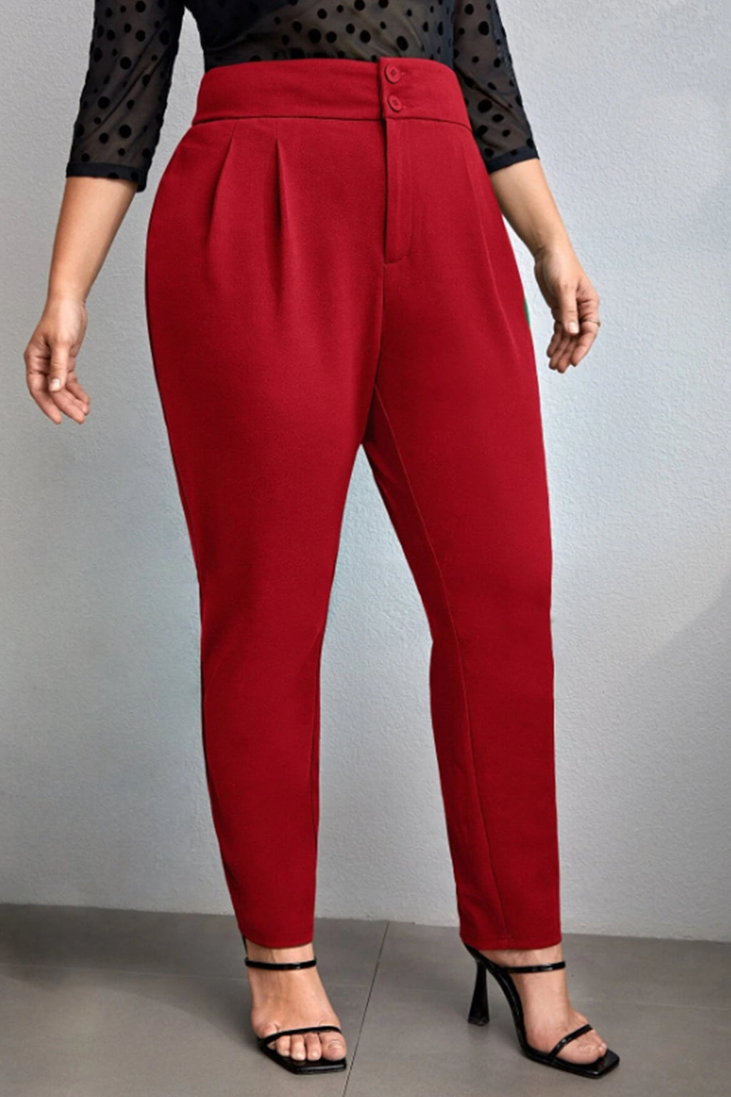 Pantaloni dama marimi mari cu nasturi PTS002 BIGsize