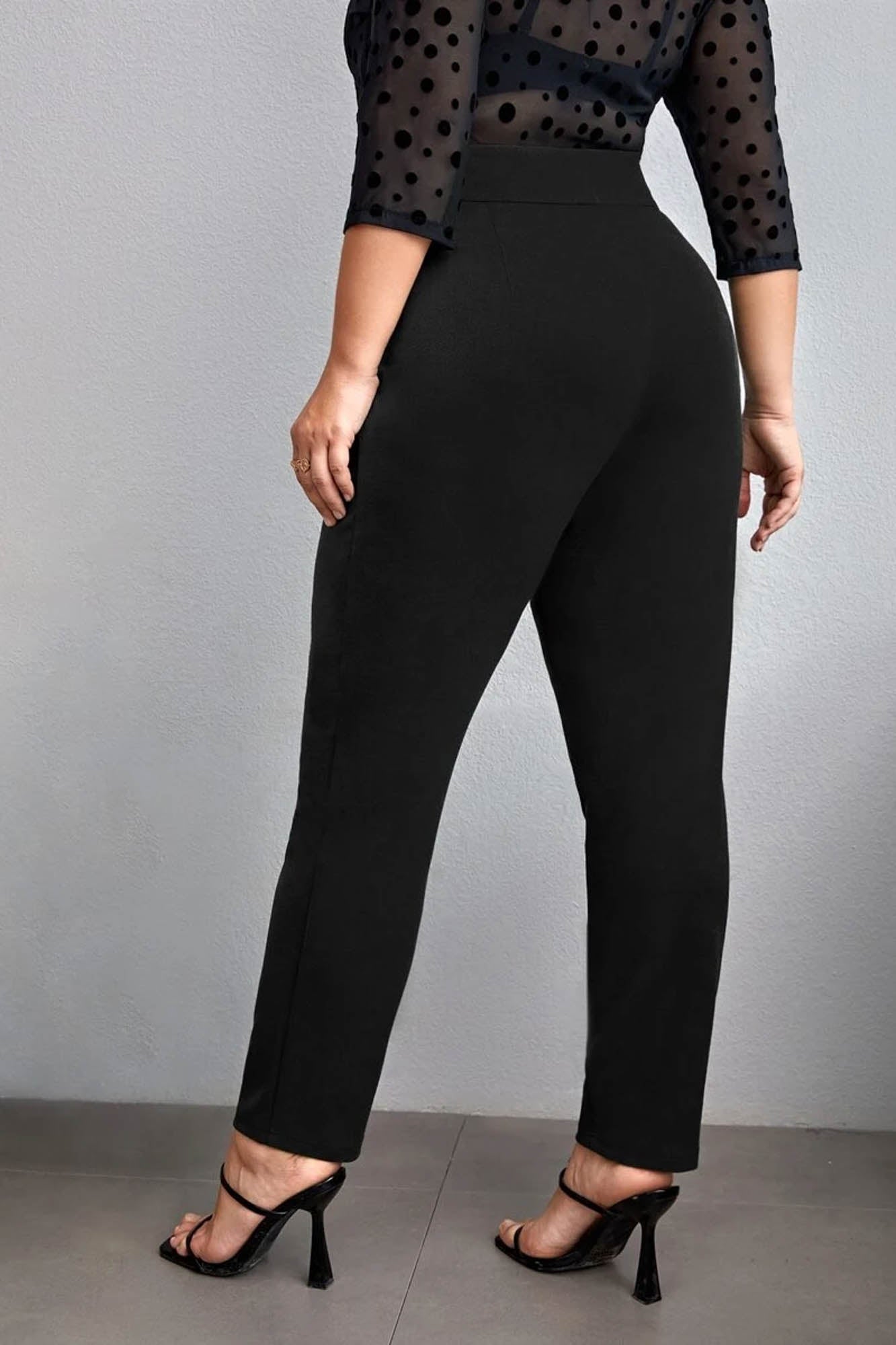 Pantaloni dama marimi mari cu nasturi PTS002 BIGsize
