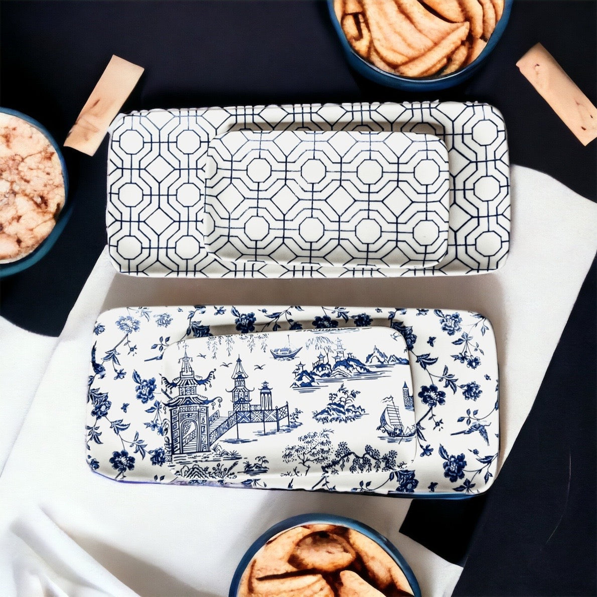 Chinoiserie Serving Set 4pc - Cart2u.ro