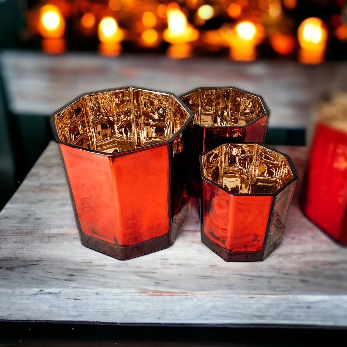 Red Candle Vase - Cart2u.ro