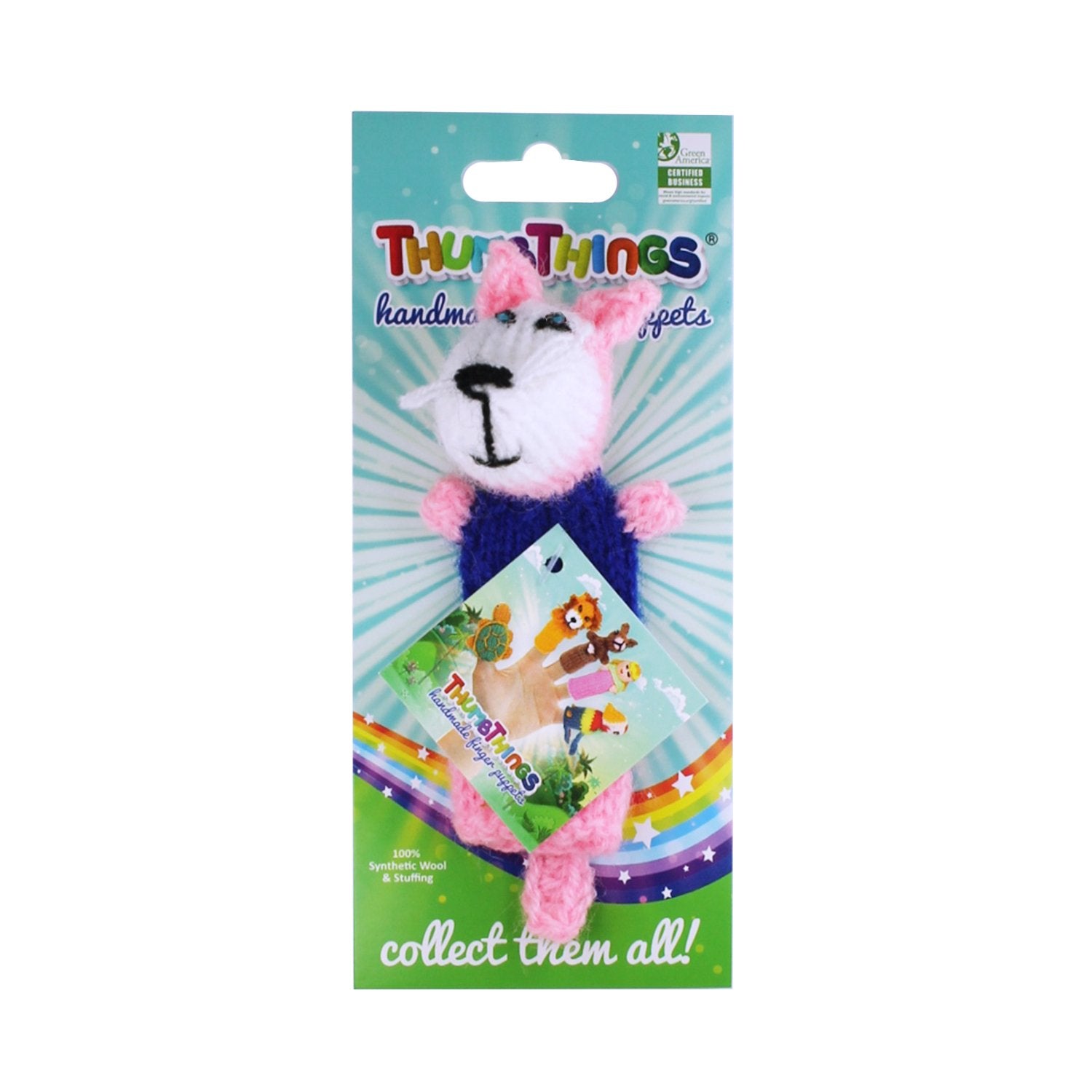 Pink Fox Finger Puppet - Cart2u.ro
