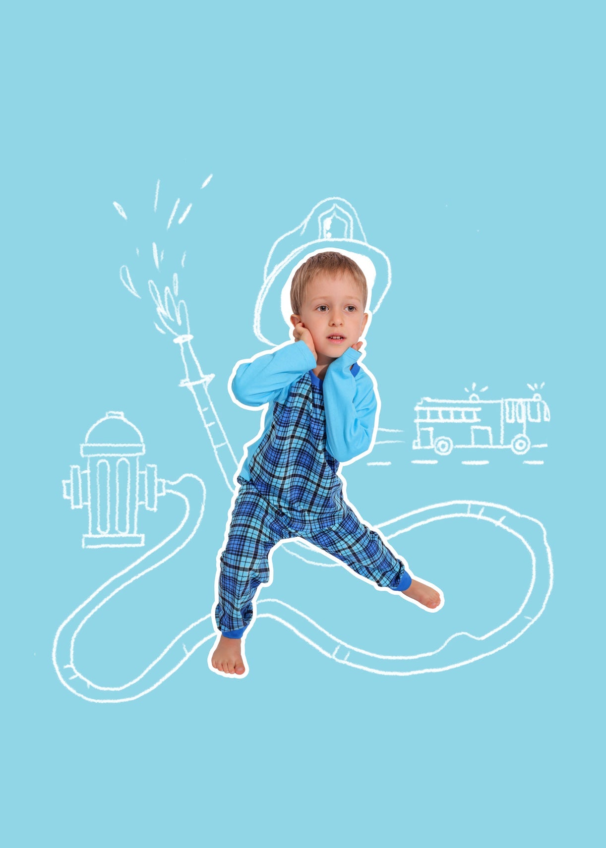 Pijama Băieți Tartan Bumbac TWIN Sofiaman.ro