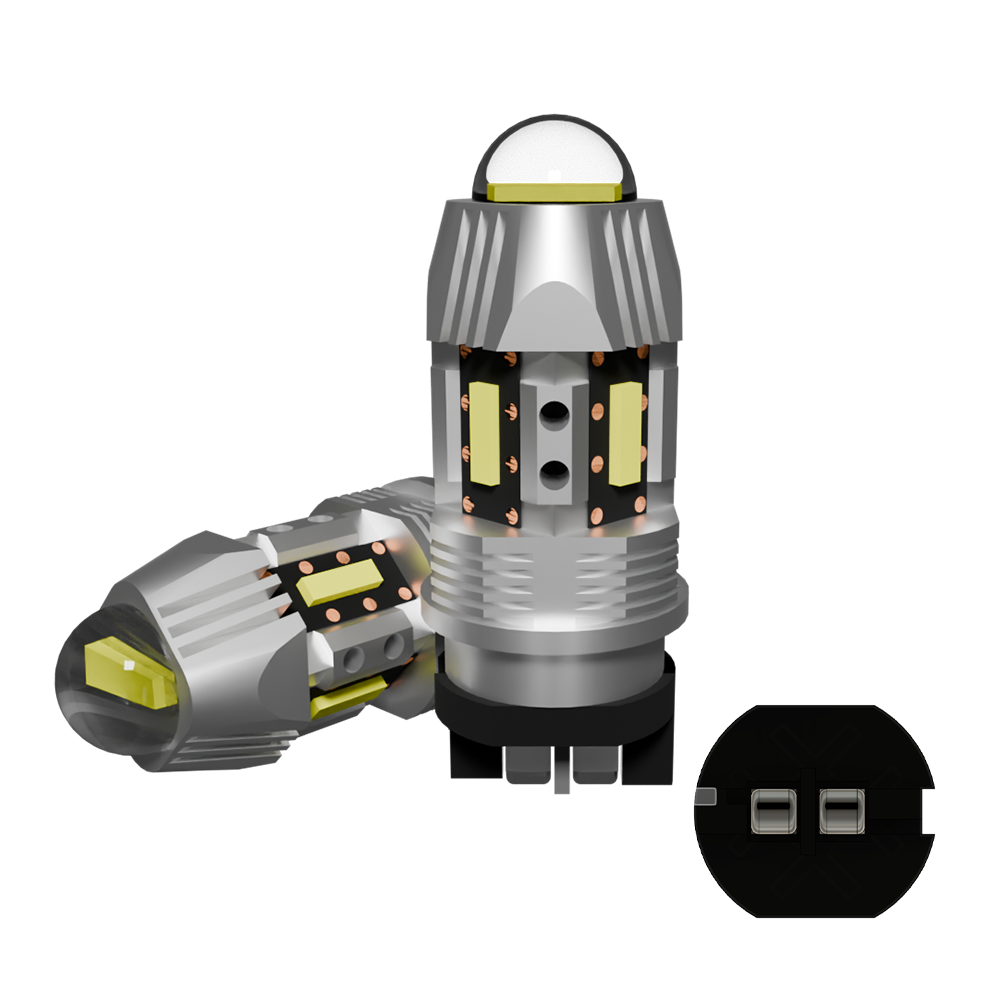 Set 2 x bec LED PW24W / PWY24W LUSMAR™ Canbus - fără eroare LEDUL.ro