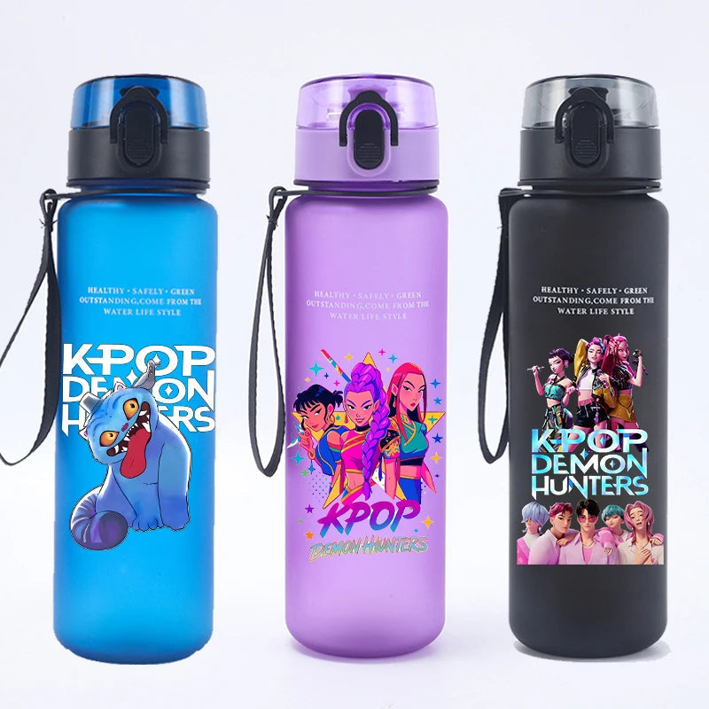 K Pop Demon Hunters Water Bottle Girls Summer Sports Large Capacity - Cart2u.ro