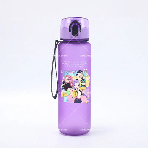 650ML KPop Demon Hunters Water Cup Trend Simple Frosted Sports Water - Cart2u.ro