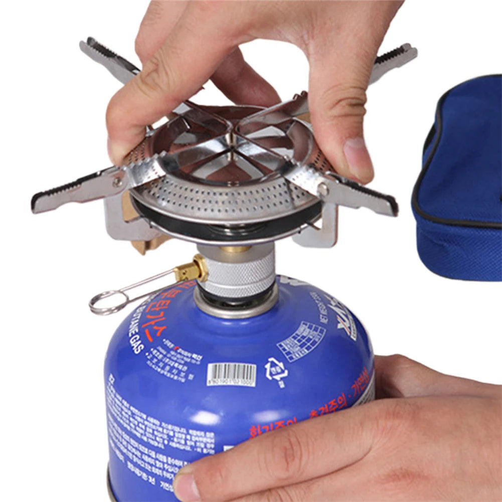 Portable Outdoor Camping Gas Stove with Adjustable Flame Small - Cart2u.ro