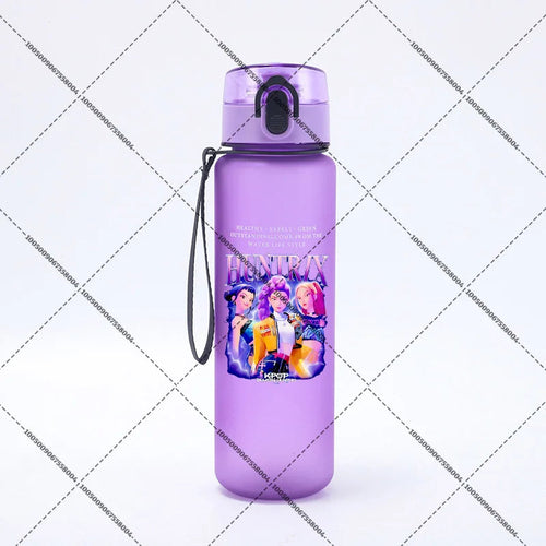 KPop Demon Hunters 650ml Water Bottles Anime Sanding Drinking Cup