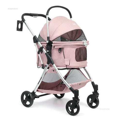 Portable Go Out Dog Stroller Foldable and Detachable Pet Cat Dog
