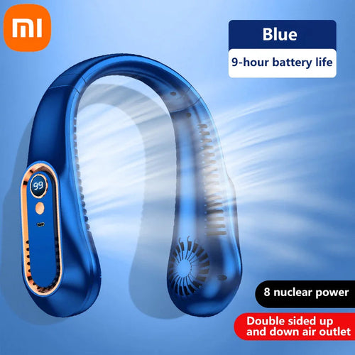 Xiaomi 8000mAh Electric Hanging Neck Fan Portable Bladeless Mini - Cart2u.ro