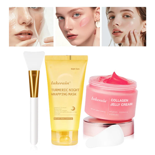 Collagen Jelly Cream Hydrolyzed Collagen Overnight Facial Mask - Cart2u.ro