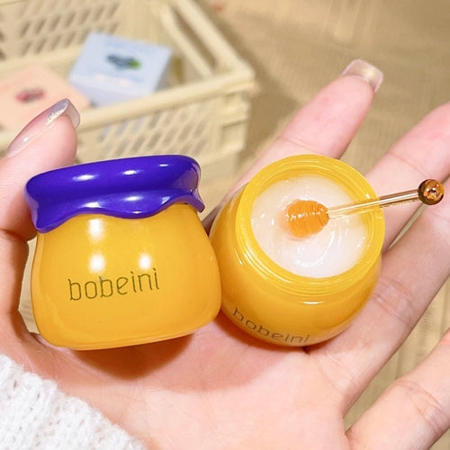 Hydrating Peach & Honey Lip Mask - Long-Lasting Moisture, Soothes Dry - Cart2u.ro