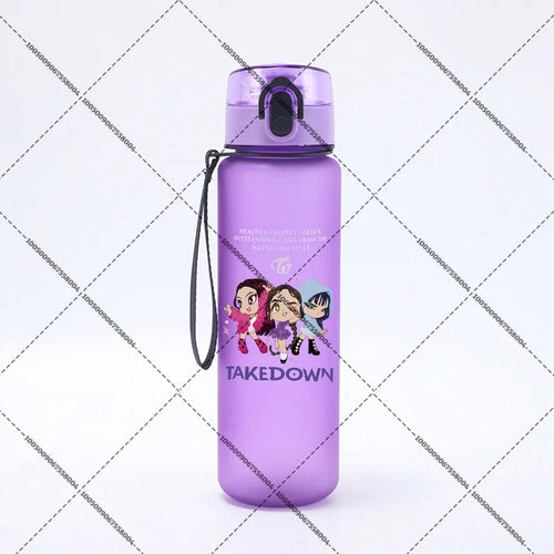 KPop Demon Hunters 650ml Water Bottles Anime Sanding Drinking Cup