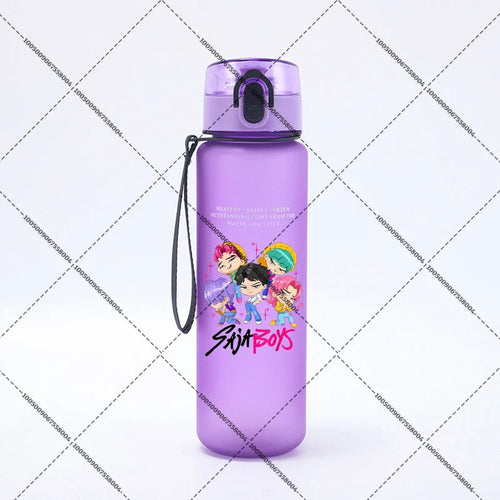 KPop Demon Hunters 650ml Water Bottles Anime Sanding Drinking Cup