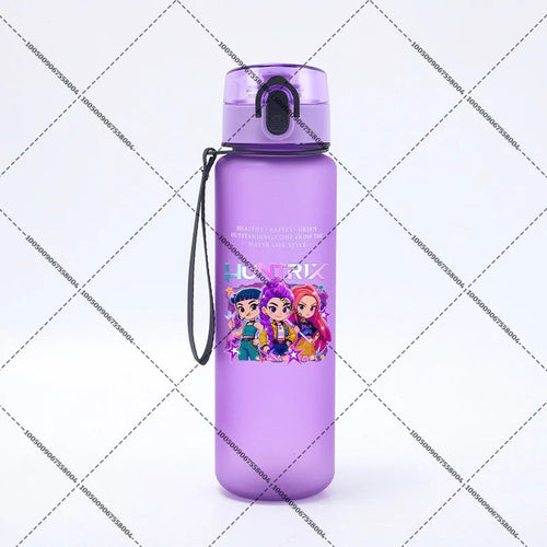 KPop Demon Hunters 650ml Water Bottles Anime Sanding Drinking Cup