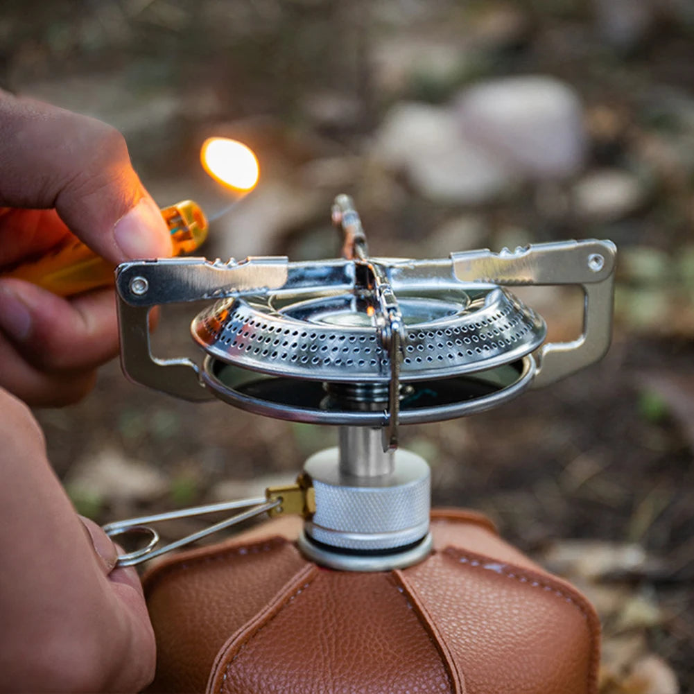 Portable Outdoor Camping Gas Stove with Adjustable Flame Small - Cart2u.ro