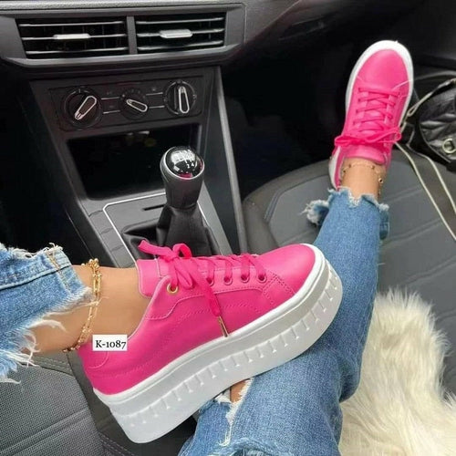 Casual Platform Women's Shoes Flat Womens Sneakers - Cart2u.ro