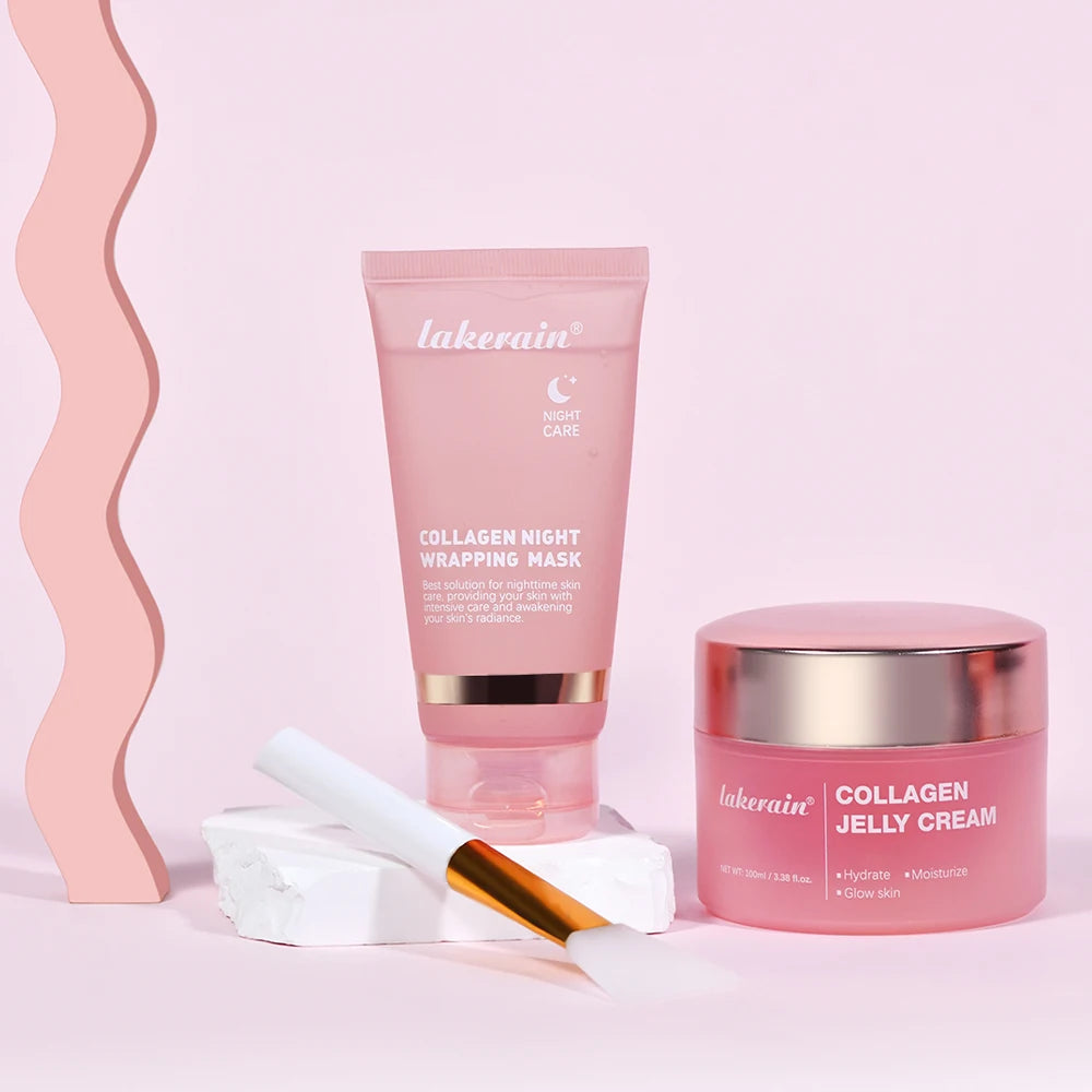 Collagen Jelly Cream Hydrolyzed Collagen Overnight Facial Mask - Cart2u.ro