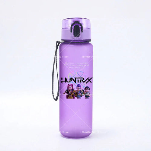 650ML KPop Demon Hunters Water Cup Trend Simple Frosted Sports Water - Cart2u.ro