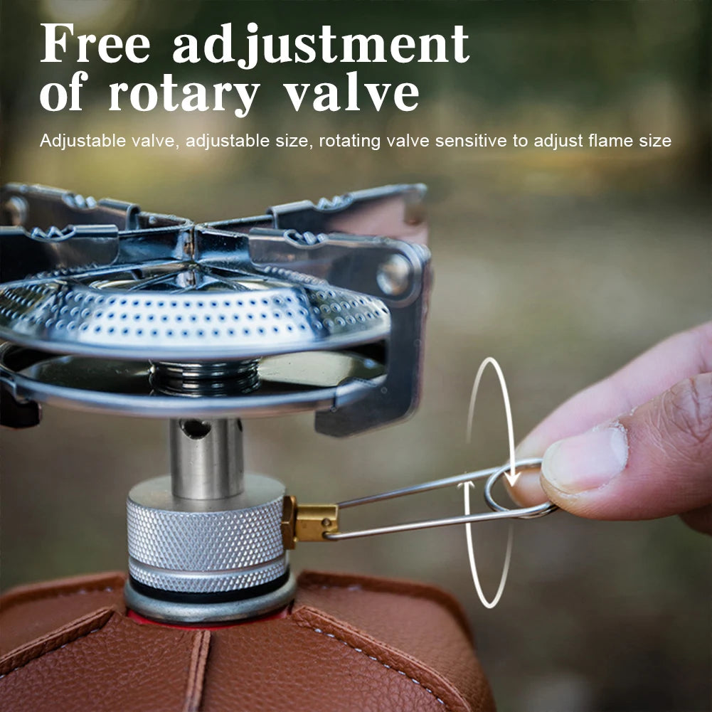 Portable Outdoor Camping Gas Stove with Adjustable Flame Small - Cart2u.ro