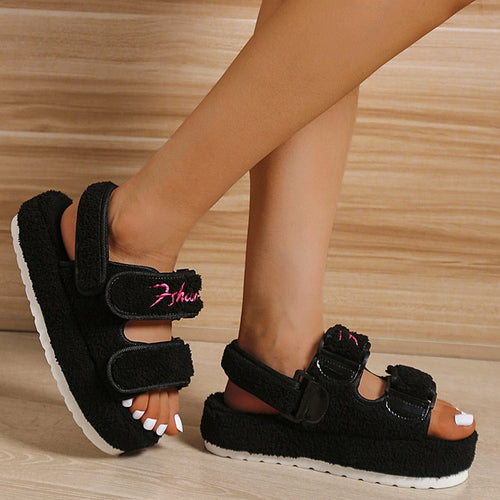 Casual Thick Bottom Women Sandals Blue/Orange/Black/Green - Cart2u.ro