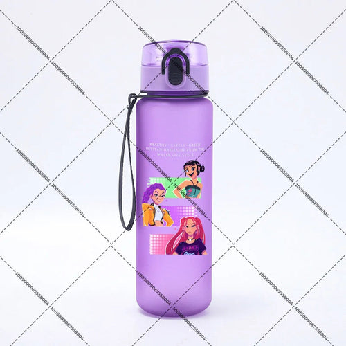 KPop Demon Hunters 650ml Water Bottles Anime Sanding Drinking Cup