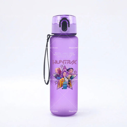 650ML KPop Demon Hunters Water Cup Trend Simple Frosted Sports Water - Cart2u.ro