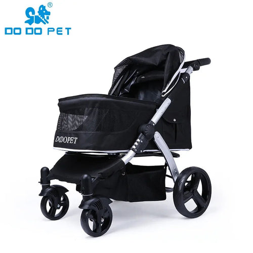 Foldable Large Size Luxury Pet Cart Large Dog Cart Multiple Cats for - Cart2u.ro
