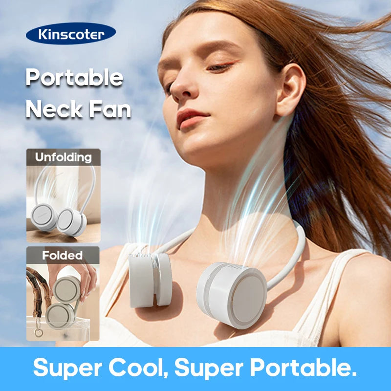 New Hanging Neck Fan Portable Cooling Fan Air Cooler USB Leafless