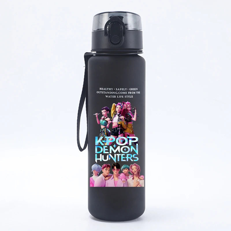 K Pop Demon Hunters Water Bottle Girls Summer Sports Large Capacity - Cart2u.ro