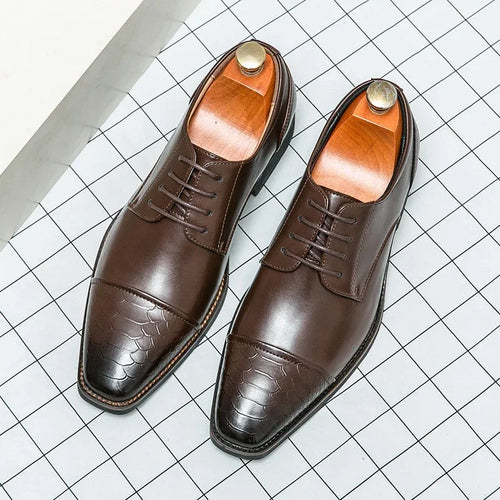 Luxury Gentleman's Italy Style Business Leather Shoes Grace Banquet - Cart2u.ro