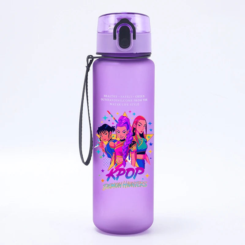 K Pop Demon Hunters Water Bottle Girls Summer Sports Large Capacity - Cart2u.ro