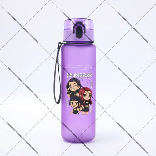 KPop Demon Hunters 650ml Water Bottles Anime Sanding Drinking Cup