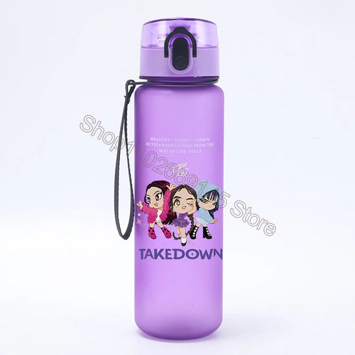 K Pop Demon Hunters Water Bottle Girls Summer Sports Large Capacity - Cart2u.ro