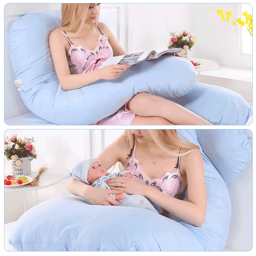 U-Shaped Pillow Cover Full Body Support U-Shaped Pillow Cotton - Cart2u.ro