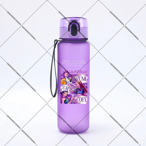KPop Demon Hunters 650ml Water Bottles Anime Sanding Drinking Cup