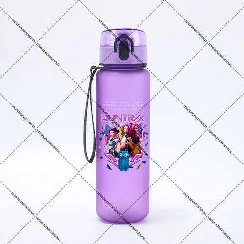 KPop Demon Hunters 650ml Water Bottles Anime Sanding Drinking Cup