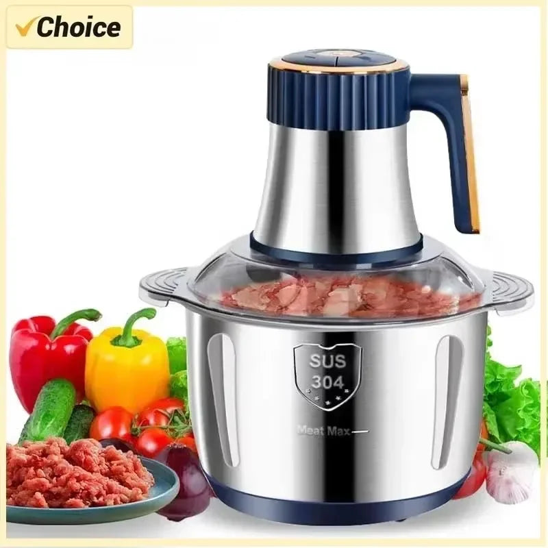 Electric Meat Grinders 5L Food Crusher Stainless Steel Multifunctional - Cart2u.ro