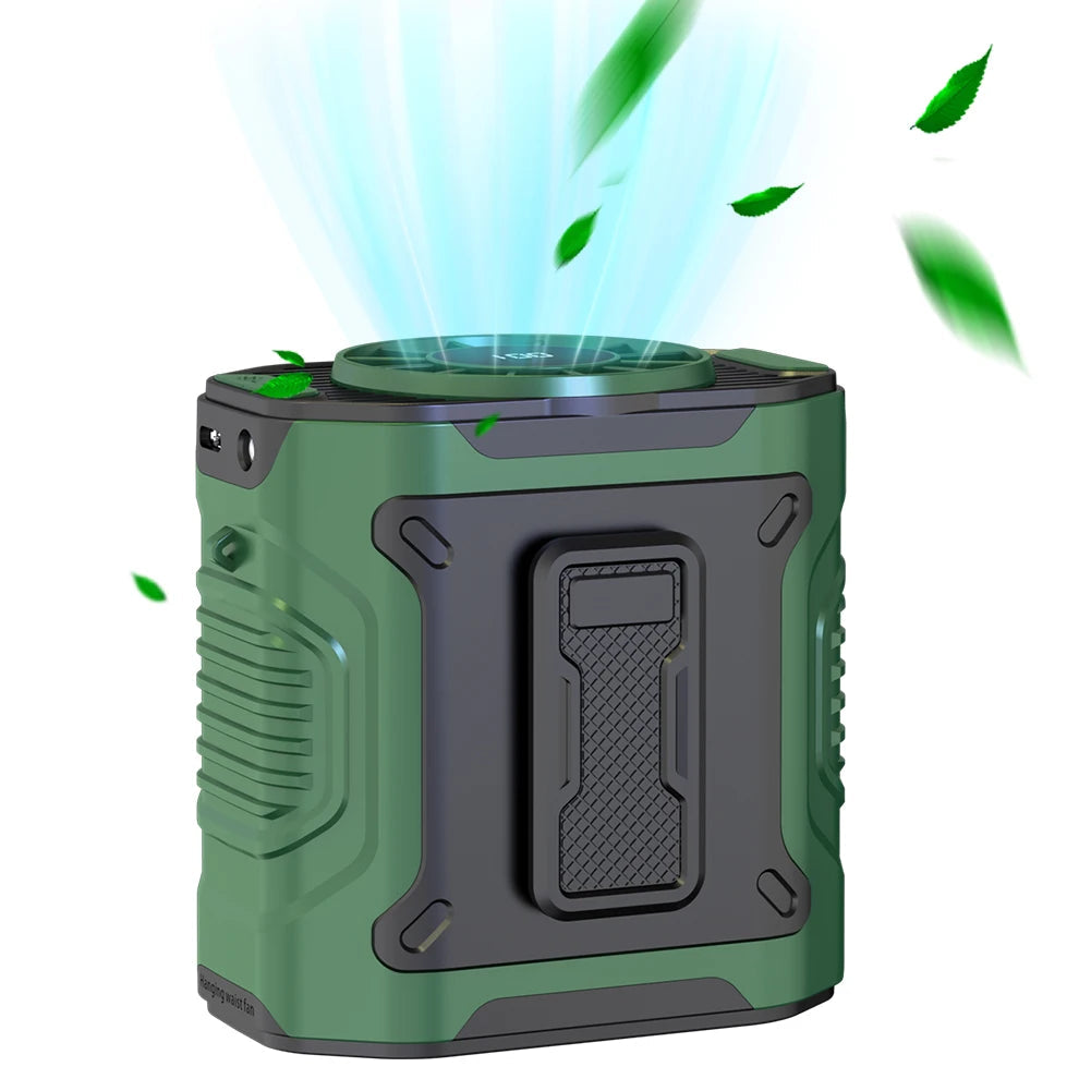 4000mAh Waist Clip Fan Rechargeable Personal Wearable Belt Clip Fan - Cart2u.ro