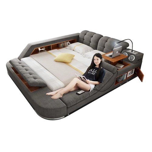 MANBAS Tech Smart Bed Frame Multifunctional Massage Bed Ultimate Bed - Cart2u.ro