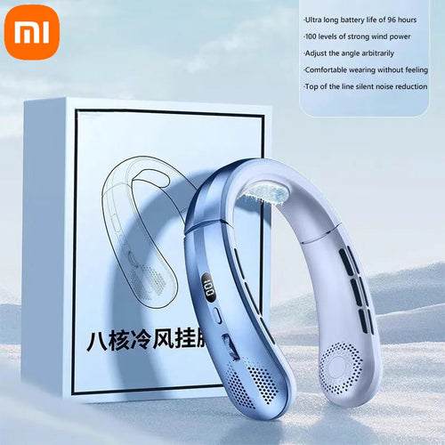Xiaomi 8000mAh Electric Hanging Neck Fan Portable Bladeless Mini - Cart2u.ro