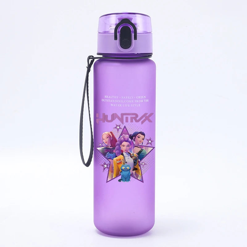 K Pop Demon Hunters Water Bottle Girls Summer Sports Large Capacity - Cart2u.ro