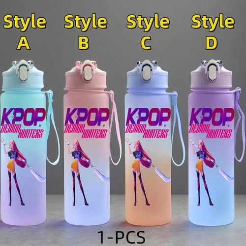 K-Pop: Demon Hunters Anime Character Water Cup Large Capacity Outdoor - Cart2u.ro