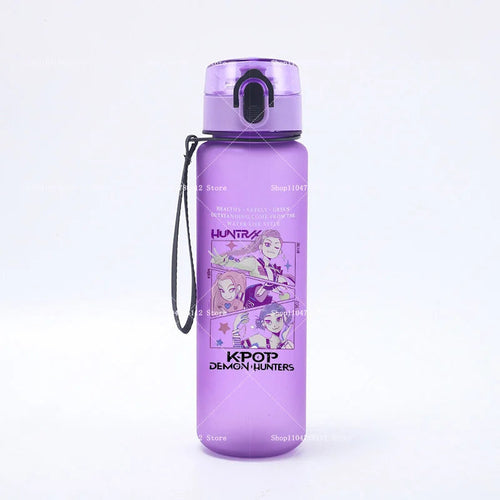 650ML KPop Demon Hunters Water Cup Trend Simple Frosted Sports Water - Cart2u.ro