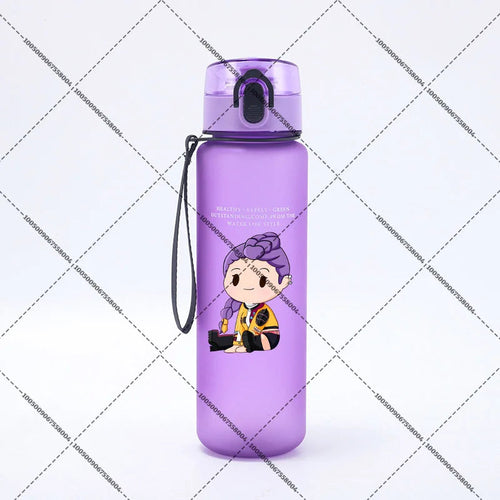 KPop Demon Hunters 650ml Water Bottles Anime Sanding Drinking Cup