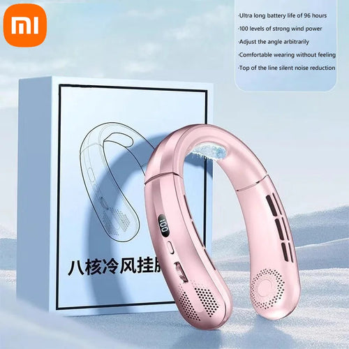 Xiaomi 8000mAh Electric Hanging Neck Fan Portable Bladeless Mini - Cart2u.ro